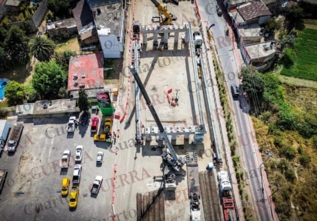 Comienzan cierres temporales en el Distribuidor Vial Santa Ana por colocación de trabes